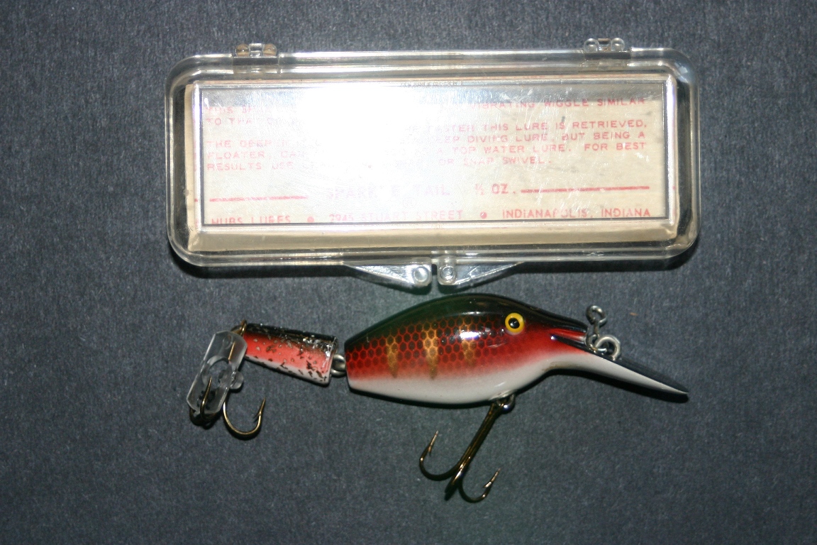 Vintage SOCK-IT Fishing Lure & Box JE Groulx Mfg Minnow